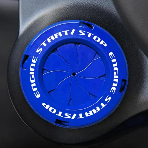 Vista 27 de Cubierta de Botón de Arranque Giratorio, Accesorios de Motor de Coche Push to Start Stop, Cubierta de Interruptor de Encendido Automático, Regalo