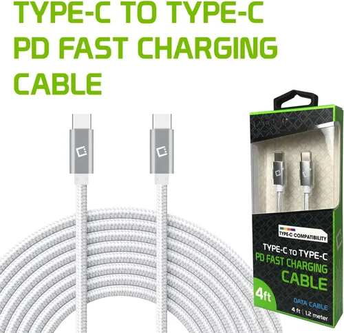 Vista 7 de Dual USB-C/PD 60W Fast Charging Cord Compatible with Skoda 2020 Octavia Plus 5Gbps Data Transfer for Power Delivery Hi Capacity Charging (Black)