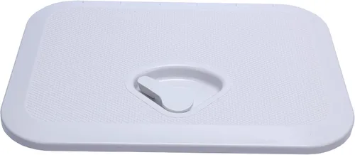 Vista 3 de Amarine Made Marine Access Hatch - Tapa de escotilla de barco y tapa de acceso para cubierta de 10-5/8" X 14-3/4" - Blanco o Negro 10.630 inx14.764