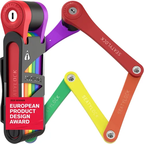 Vista 12 de Seatylock FoldyLock - Candado plegable compacto para bicicleta, galardonado y patentado, ligero, de alta seguridad, resistente, antirrobo, protector