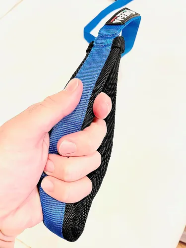 Vista 3 de Neewa Correa para perro con asa (46 pulgadas - 46.1 in, azul); ideal para caminar y senderismo; tiene un doble asa para agarrar al perro apretado