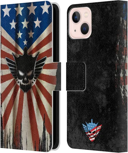 Vista 74 de Head Case Designs Officially Licensed WWE American Nightmare Flag Cody Rhodes Leather Wallet Case Compatible with Apple iPhone 7 Plus/iPhone 8 Plus