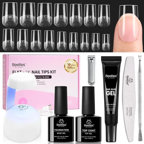 Vista 9 de Beetles - Juego de pegamento e imprimación para uñas sin HEMA, 2 unidades de 0.3 fl oz (0.3 fl oz), libre de TPO, gel de pegamento de uñas súper