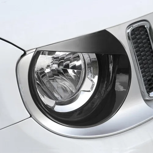 Vista 3 de Angry Bird Front Headlight Bezels Trim Cover for Jeep Renegade 2015 2016 2017 2018 (Black)