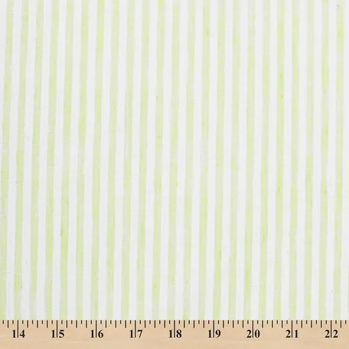 Vista 6 de The Yard - Tela de poliéster y algodón con aspecto de lino y rayas universitarias de 58 pulgadas, color negro y blanco