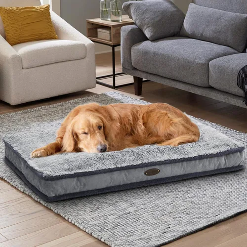 Vista 7 de Cama para perros medianos y pequeños, cama de lujo para perros de felpa, cómoda almohadilla para perrera, tapete para dormir para mascotas