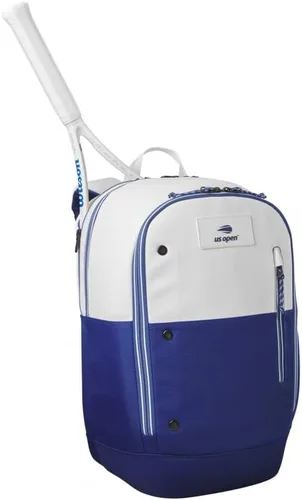 Vista 2 de WILSON US Open 2023 Tour Mochila Blanco/Azul Marino