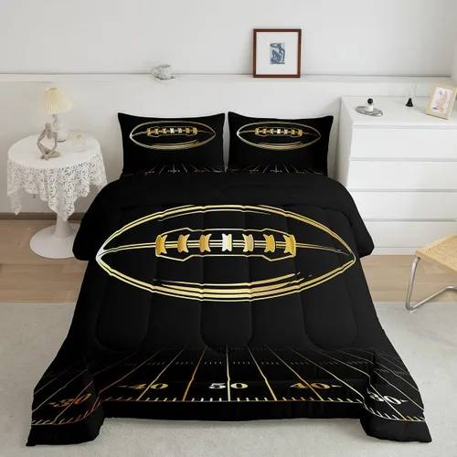 Vista 17 de Juego de ropa de cama con estampado de panal de abeja, juego de edredón con patrón hexagonal de fuego rojo y negro para niños, niñas, adolescentes