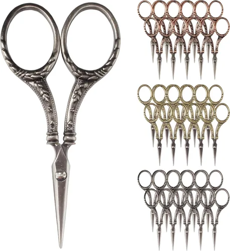 Vista 52 de JubileeYarn - Tijeras de bordado de estilo antiguo, color cobre, 1 par