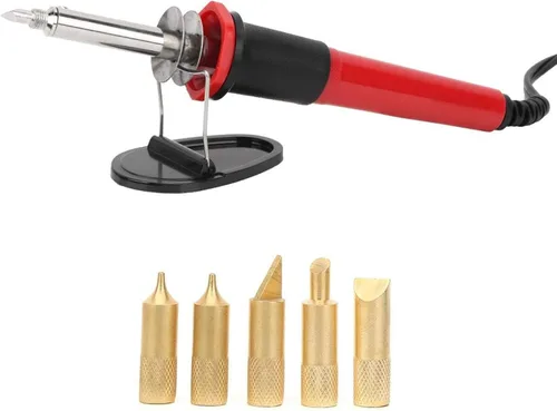 Vista 2 de Pyrography Pen Kit, Pyrography Pen Tips, for Metal Glass Wood for Metal Plastic(US Standard 110-220V)