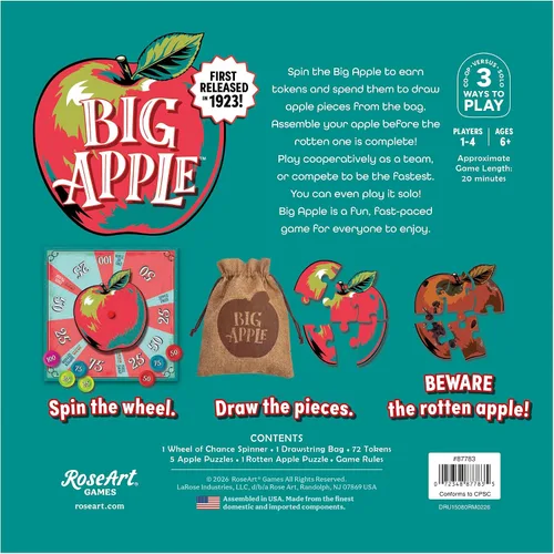 Vista 3 de Big Apple Family Spin to Win - Juego de mesa para niños y adultos