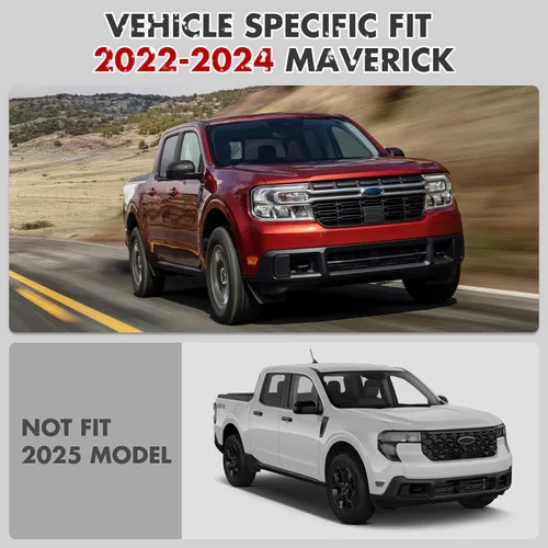 Vista 2 de Mabett Organizador de almacenamiento de salpicadero para accesorios Ford Maverick 2022 2023 2024 (no compatible con 2025 2026), bandeja de inserción