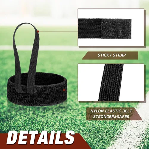 Vista 5 de Deekin Football Down Indicator Football Wristband Referee Wristband for Sports Match Accessories, Black