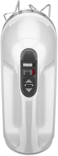 Vista 3 de KitchenAid KHM926 Batidora de mano digital, de 9 velocidades, con accesorios Turbo Beater II, KHM926 Batidora de mano de 9 velocidades, Blanco