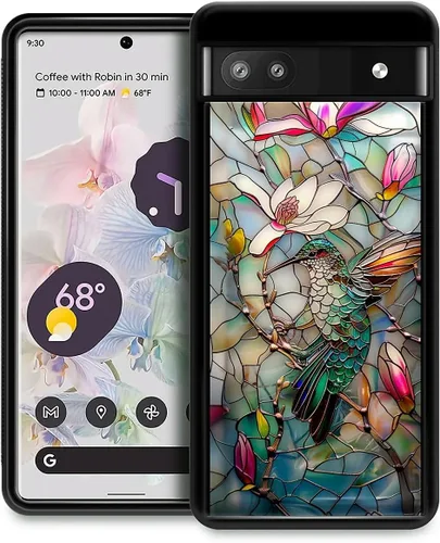 Vista 160 de Compatible con Google Pixel 4A 5G Mobile Case Creative Acrylic Panel trasero Silicona Protección Grip especialmente diseñado para Google Pixel 4A 5G
