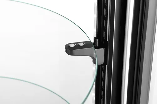 Vista 9 de KoolMore Vitrina de panadería de encimera refrigerada circular de 19 pulgadas con estantes de vidrio en negro (CDUR-3C)