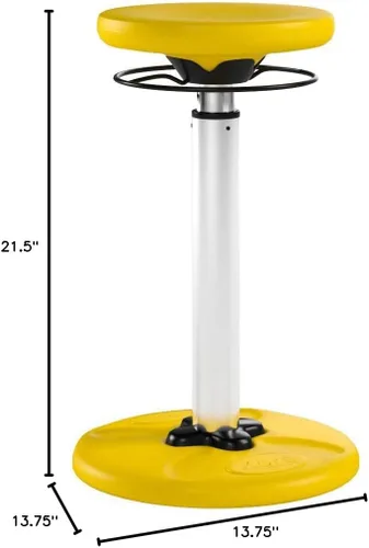Vista 52 de Kore - Silla de altura ajustable, asiento activo para niños, adolescentes: Mejor que una pelota de equilibrio, asientos flexibles para aula.