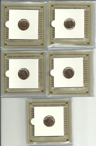 Vista 5 de UNA - AUTÉNTICA MONEDA DE BRONCE ANTIGUA ROMANA. De 1700 años de antigüedad. CALIDAD VARIADA