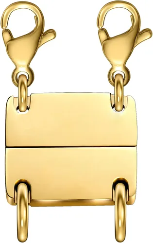 Vista 14 de Qulltk Cierre de capas de collar con cierre magnético para joyas, separador de oro y plata para collares y cadenas apilables