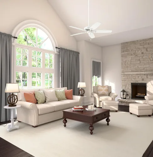 Vista 9 de Hunter Builder Elite, Ventilador de techo, para interiores, 52 pulgadas Acabado cepillo níquel (Brushed Nickel Finish)