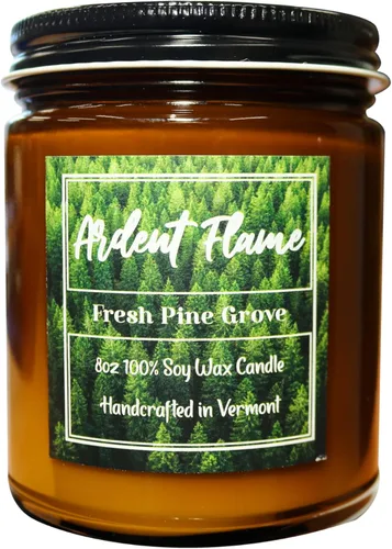 Vista 8 de Velas Simply Sandalwood Vela de cera de soja 100% natural para decoración del hogar Altamente perfumada Fragancia premium Hecho a mano