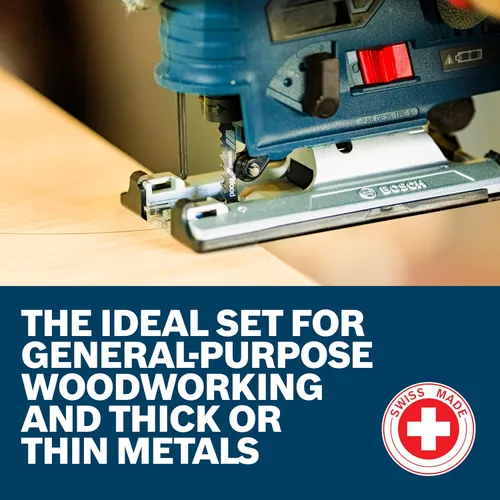 Vista 9 de Bosch T5002 Juego de hojas de 10 piezas surtidas tipo T-Shank