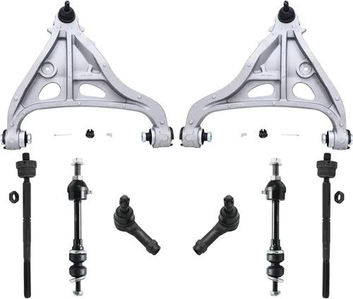Vista 126 de Detroit Axle - Kit de brazos de control delanteros 2WD de 8 piezas para Ford F-150 Lincoln Mark LT 05-08, 4 brazos de control superior e inferior
