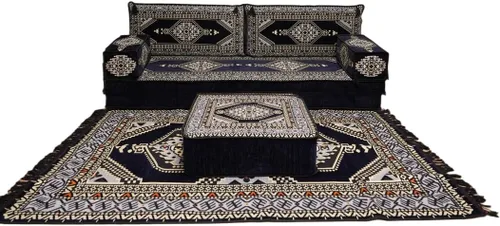 Vista 23 de arabicsofa Sofá de piso árabe Jalsa - Sofá tradicional hecho a mano para sala de estar