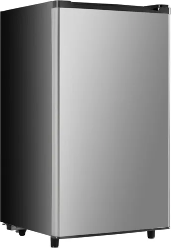 Vista 2 de Sweetcrispy - Mini refrigerador de 3.2 pies cúbicos con congelador, refrigerador pequeño de una sola puerta con termostato ajustable