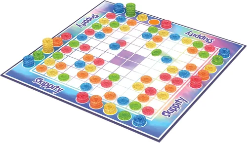 Vista 8 de MindWare Skippity – Jump-and-Capture Board Game for 2 to 4 Players – Twist on Checkers – 100pc – Fun for Kids & Adults, Ages 5+