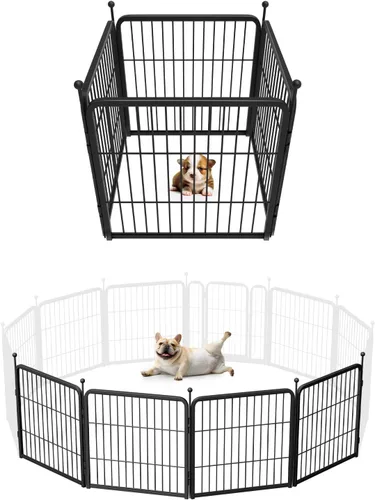 Vista 27 de FXW Rollick - Corralito para perros para patio, campamento con casa rodante, patentado, 24 pulgadas, 2 paneles