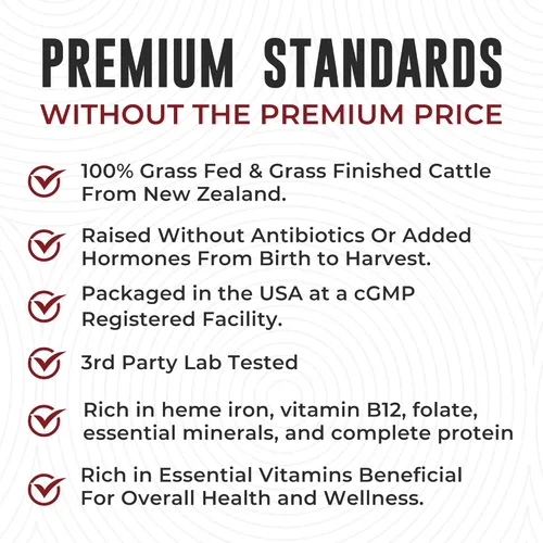 Vista 8 de Left Coast Performance Suplemento de hígado de carne bovina y sangre bovina alimentada con pasto, 100% alimentado con pasto, órganos de carne