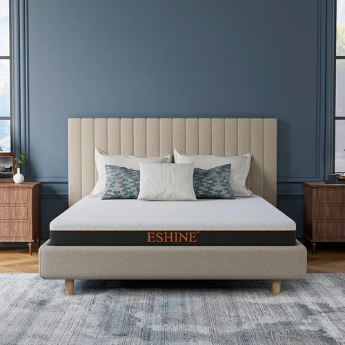 Vista 11 de ESHINE Colchón de espuma viscoelástica de 14 pulgadas en una caja para dolor de espalda y alivio de presión, certificado CertiPUR-US, color gris