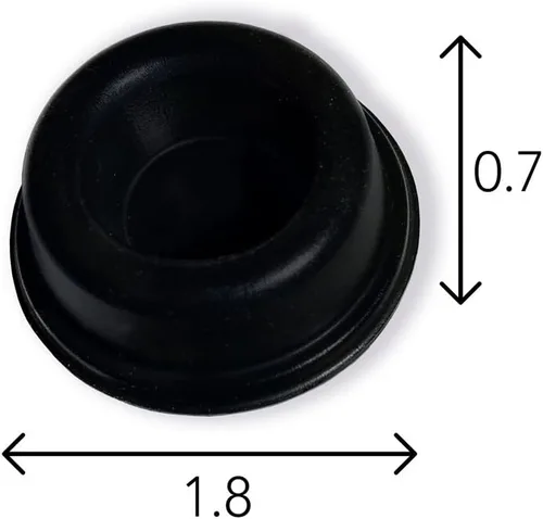 Vista 3 de Tope de puerta de pared para pomo de puerta parachoques y protector de pared. Tope de puerta autoadhesivo con amortiguación de sonido (negro, 2)