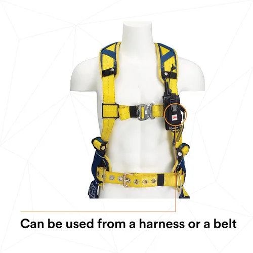 Vista 5 de Capital Safety 3M DBI-SALA - Protección contra caídas para herramientas, 1500089, combo de funda de radio Adj con bobina Clip2Loop y micro anillo