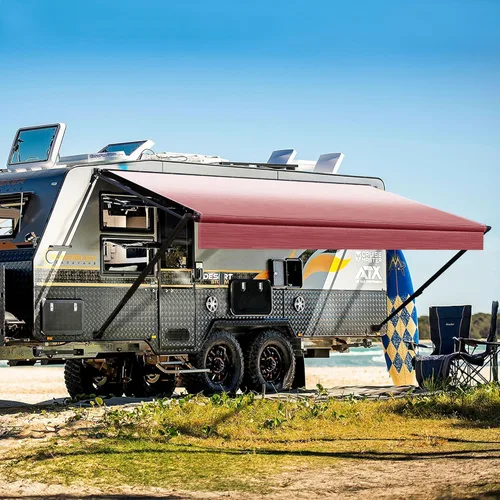 Vista 12 de YESCAMP Kit Completo de Toldo Manual Retráctil para RV, Toldo Retráctil para Cámper para RV o Remolques, Toldo Enrollable para RV para Cámper