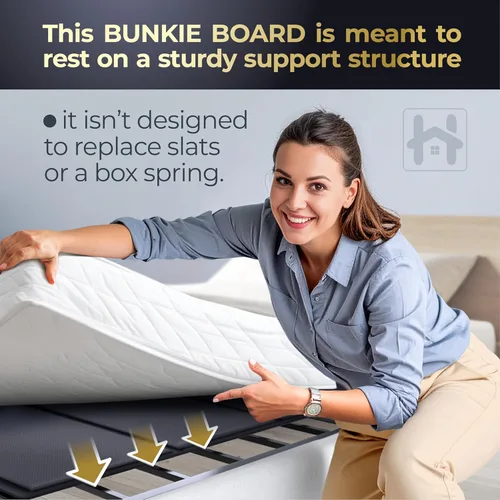 Vista 7 de Golden Home Essentials - Tabla de cama resistente de 58 pulgadas x 48 pulgadas, tabla de cama para evitar el hundimiento del colchón
