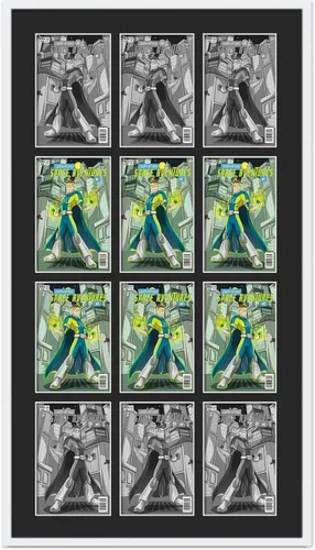 Vista 30 de Marco de cómic negro mate Para cómics publicados entre 1971 y 1985 (marco de madera maciza de cómic de la edad dorada), hecho para exhibir 1 cómic