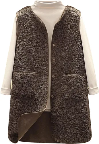 Cardigan Sweater for Women Fall Winter Trendy Long Sleeve Fleece Slim Fit Open Front Casual V Neck Button Down Coat Jacket
