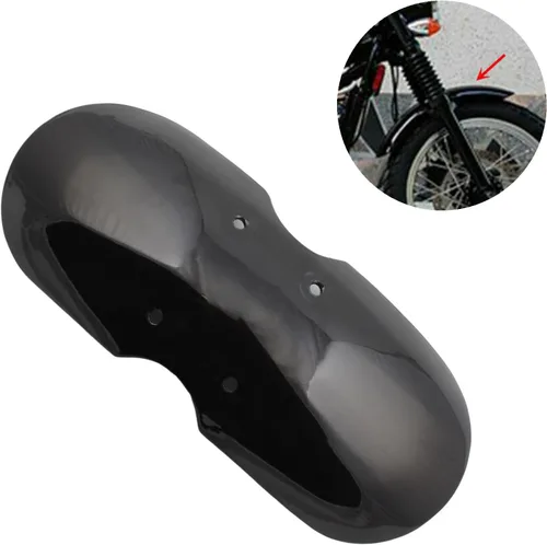 Vista 4 de Motorcycle Short Front Mudguard Dirt Guard Cover Short Front Fender Mudguard Fit for 2001-2016 Triumph (Air Cooled) Bonneville / T100