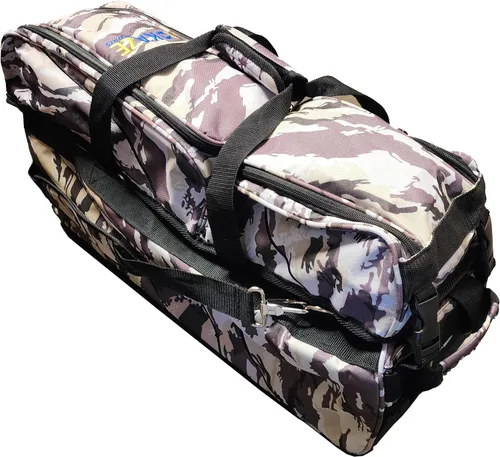 Vista 7 de Carro de torneo de bolos de lujo para 3 bolas con zapatero y bolsa de accesorios desmontables