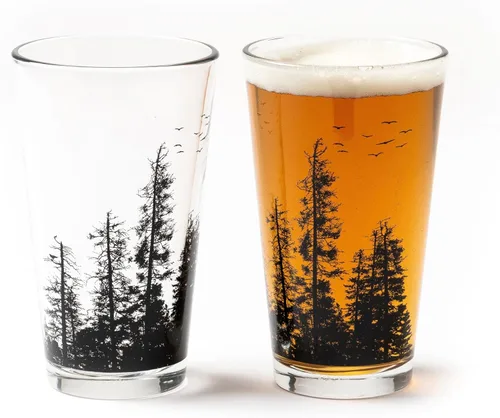 Vista 20 de Vasos de Pinta de Black Lantern – Vasos de Cerveza para Entusiastas de la Cerveza Artesanal - Juego de Dos Vasos de 16 oz. - Vasos de Cóctel