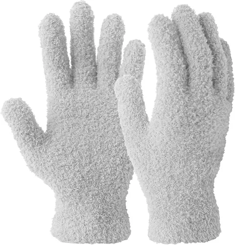 Vista 12 de Guantes de microfibra para quitar polvo de plantas de Evridwear reutilizables, guante de limpieza de hojas para plantas de interior, persianas