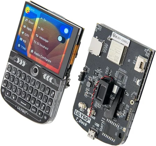 Vista 9 de LILYGO T-Deck ESP32-S3 LoRa BLE WiFi TTGO Módulo LoRaWAN de Largo Alcance Placa de Desarrollo (Firmware LILYGO Negro)
