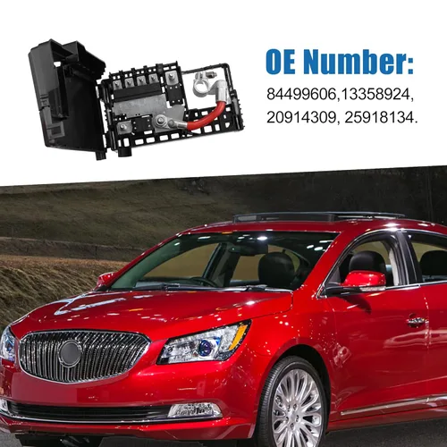 Vista 2 de Caja de fusibles Terminal de batería con tapa 20914309 Bloque de fusibles para compartimento de motor Buick Regal 2011-2017 Negro