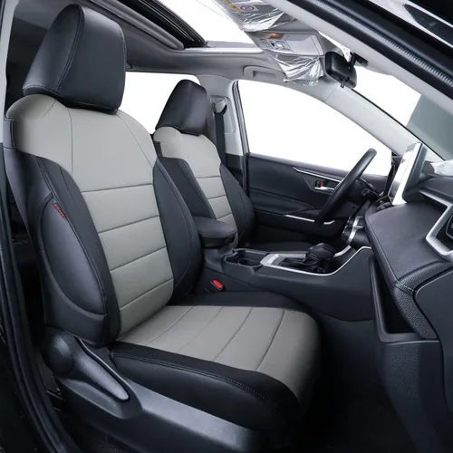 Vista 13 de coverdream Rav4 Fundas de asiento de ajuste personalizado para Toyota RAV4 LE 2019-2025, XL, XLE Premium, SUV limitado, totalmente cubierto