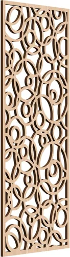 Vista 131 de 9 3/8 pulgadas de ancho x 24 3/8 pulgadas de alto x 1/4 pulgadas de alto, paneles de pared de madera con calado, roble rojo