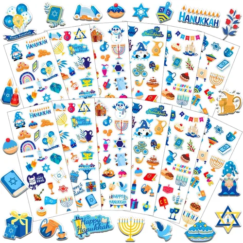 Vista 14 de UPINS 200 hojas de calcomanías pequeñas hinchadas de animales 3D a granel para niños pequeños, libros de calcomanías de espuma para niños