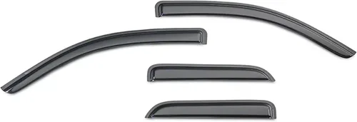 Vista 7 de Black Horse - 4 protectores de lluvia para ventana, deflector solar compatible con Silverado/Sierra 1500 2014-2018 doble cabina Silverado/Sierra