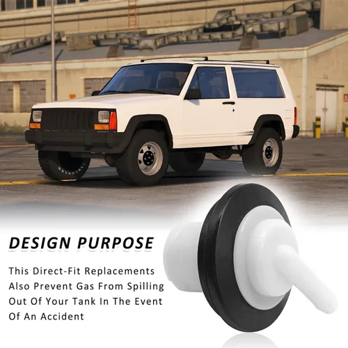 Vista 6 de Kit de válvula de ventilación del tanque de combustible y arandela, válvula de ventilación antivuelco del tanque de gasolina compatible con Jeep
